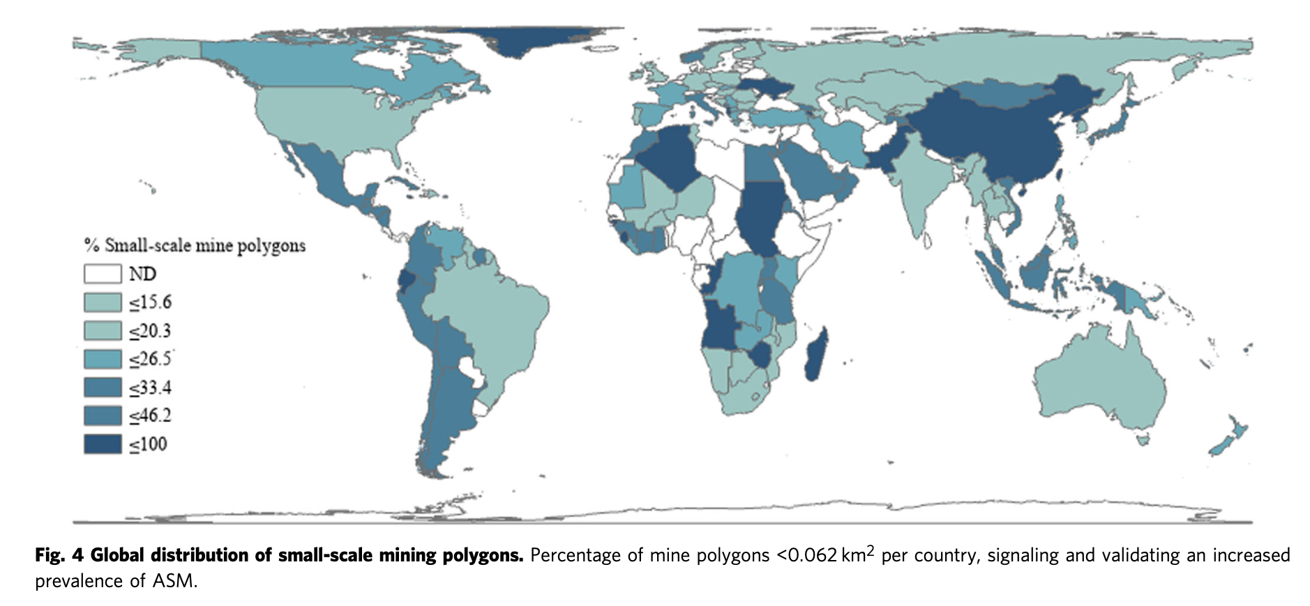 Chart: Where Small Scale Mining Is Most Prevalent