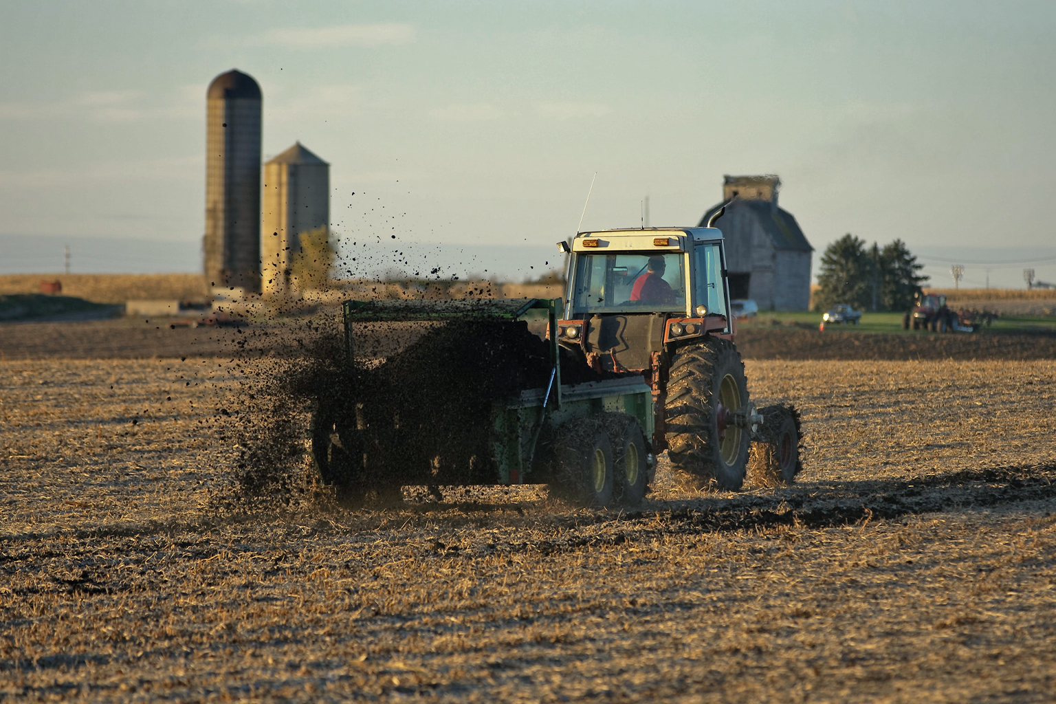 An agricultural field.