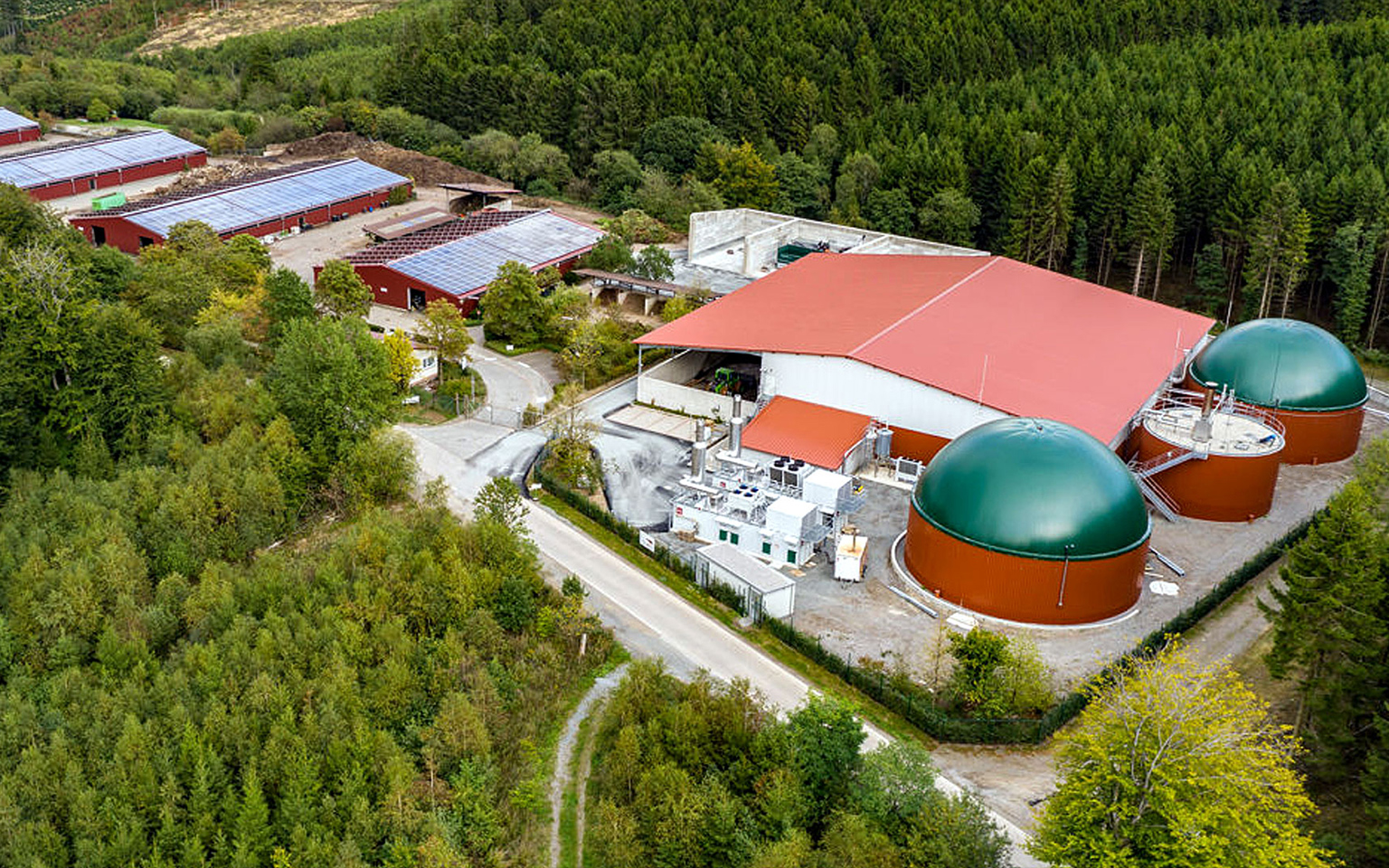 An anaerobic digestion plant in Germany. 