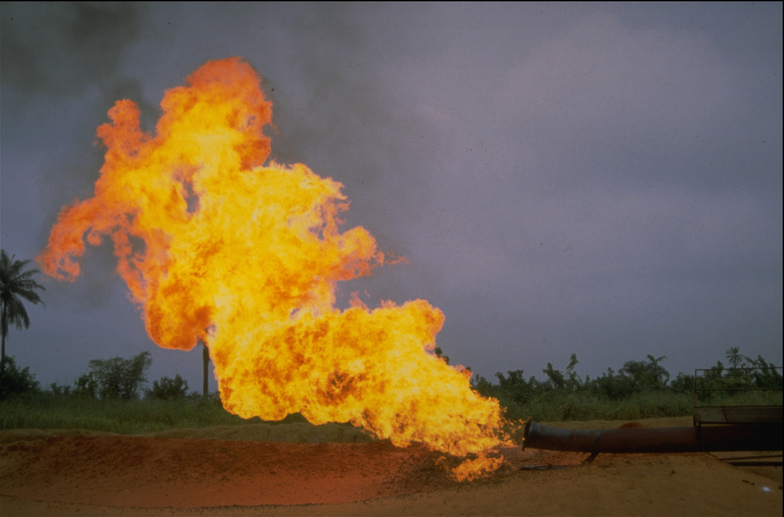 Shell oil flare