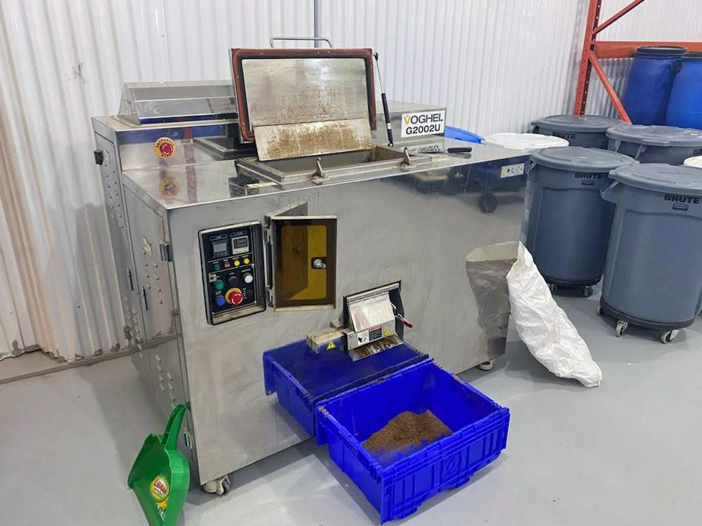 Inside the Dianco company sargassum lab. Entrepreneurs have spent years developing a range of sargassum-based products.