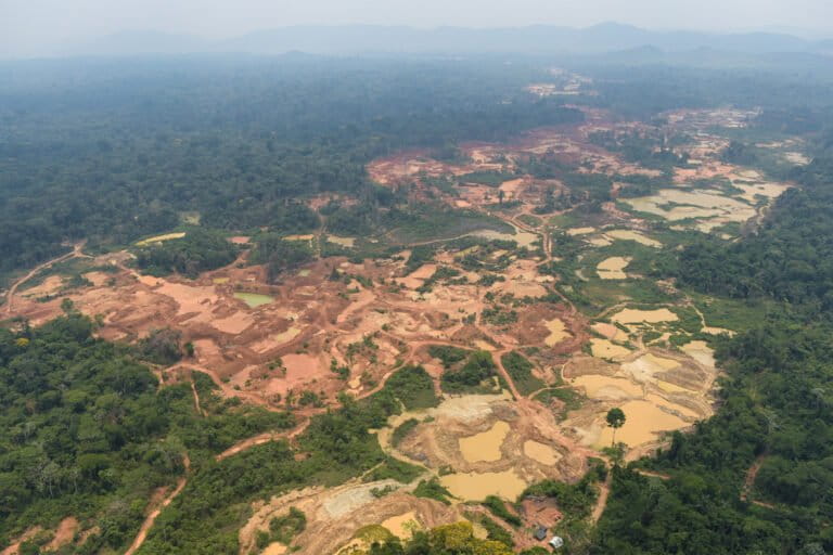 A Specialized Inspection Group (GEF) carries out an operation to combat illegal gold mining in the Kayapó Indigenous Land