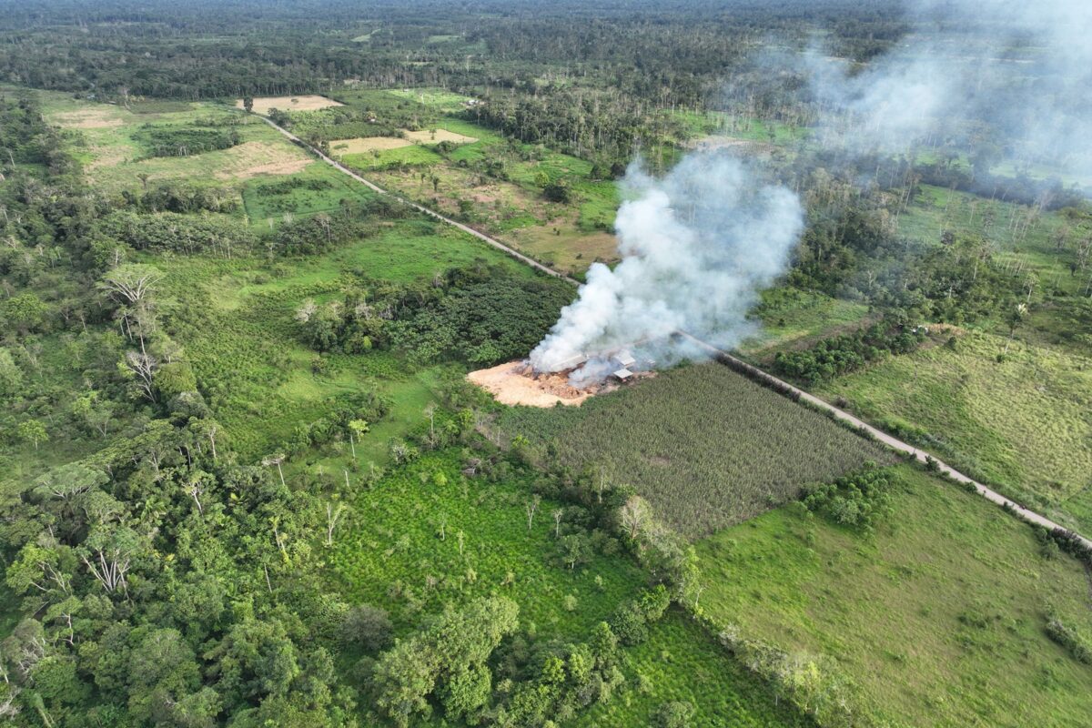 A balsa waste-processing and burning plant located on the Via a Loreto. 