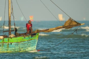 A small-scale fisher from Madagascar.