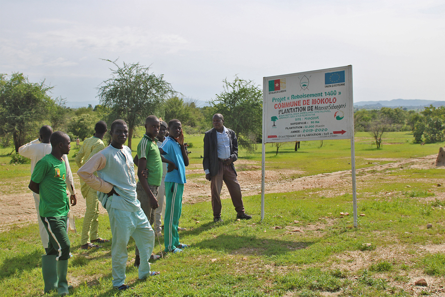 A “Reforestation 1400” reforested site in Mansour-Sabongari in Cameroon, now the pride of local residents.