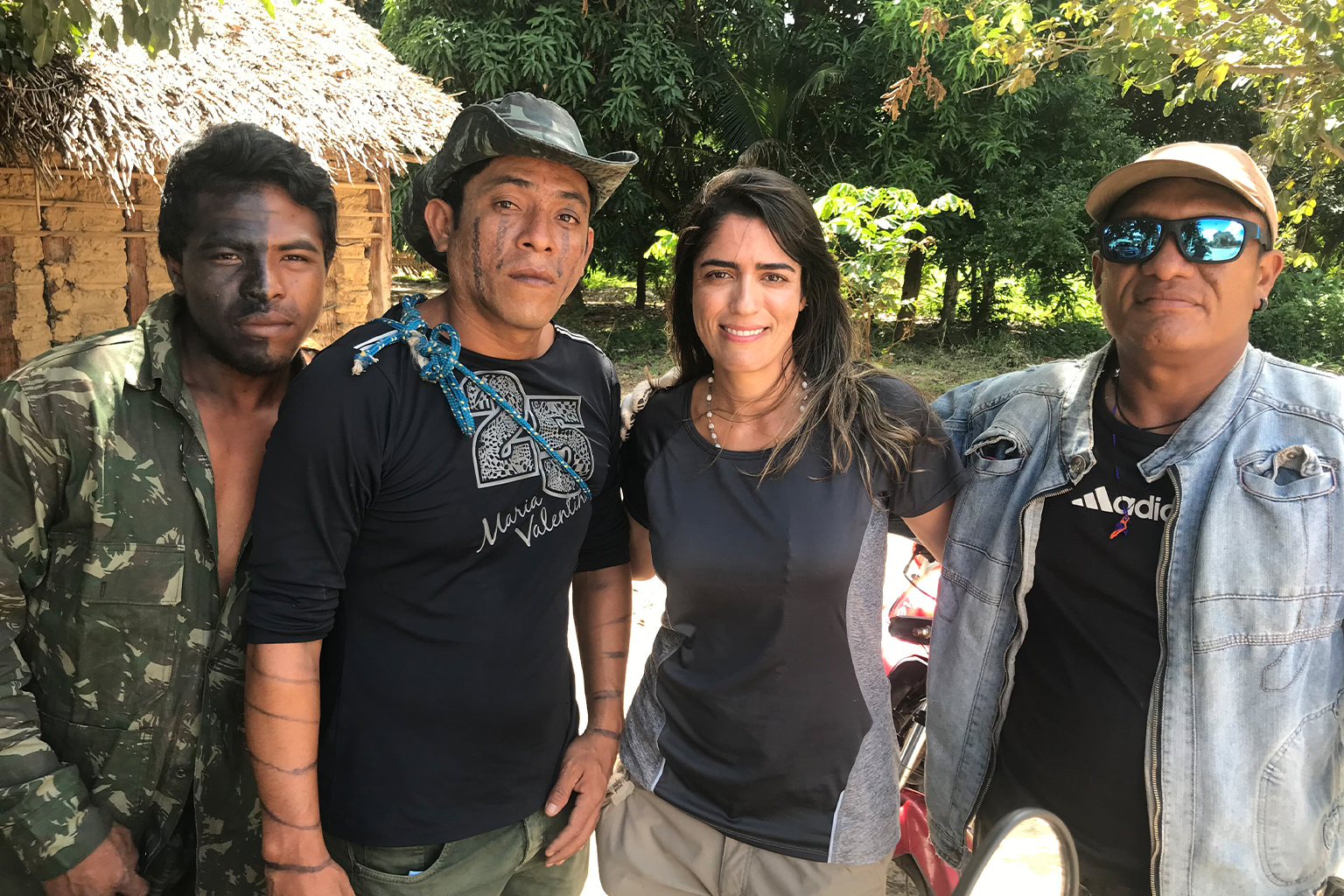 Karla Mendes with Paulo and other guardians.