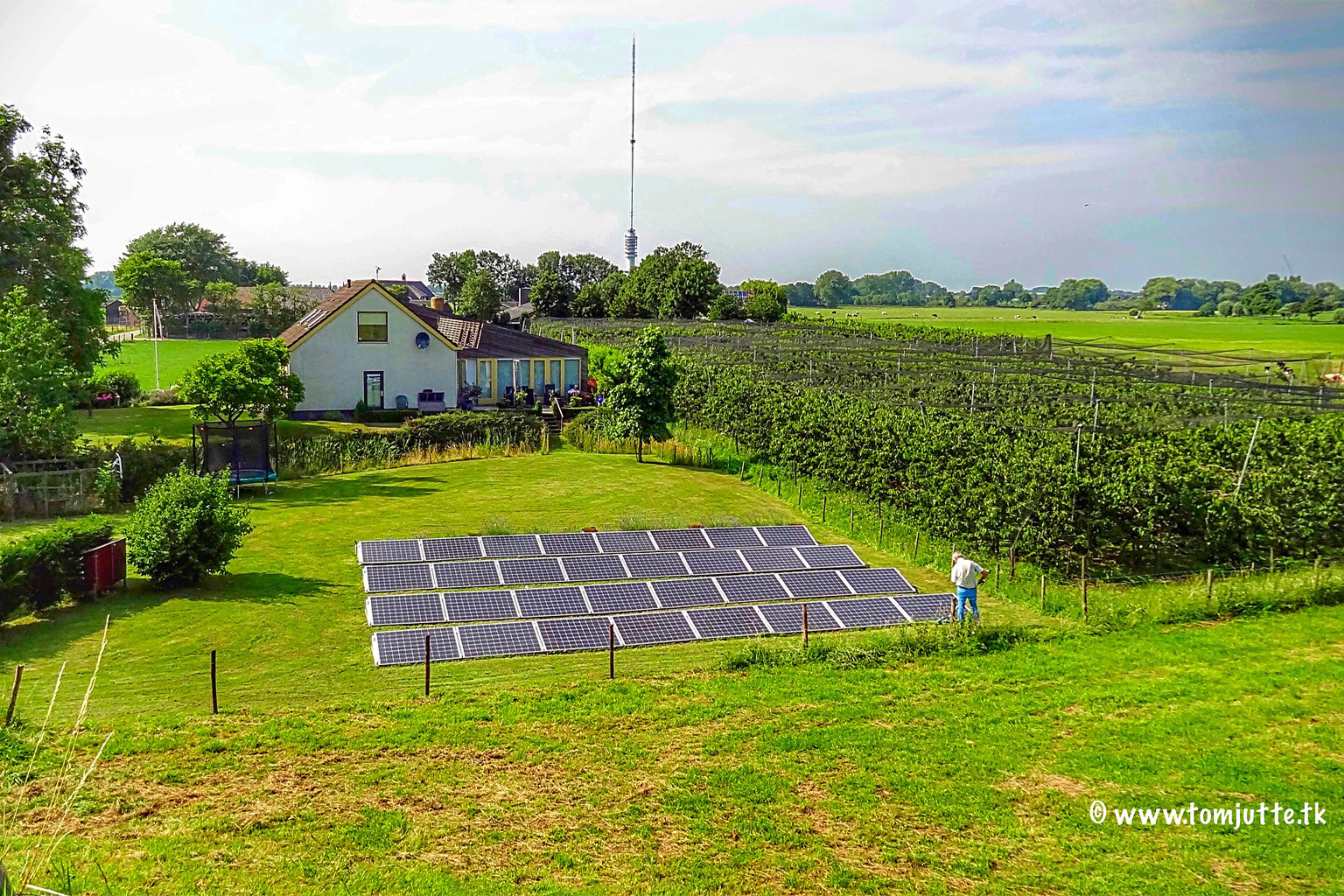 Solar panels, Lekdijk, IJsselstein, Netherlands