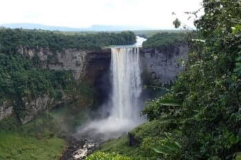 Kaieteur Falls on the Potaro River in Kaieteur National Park in central Essequibo Territory, Guyana. Image courtesy of Rainforest Foundation US.