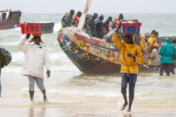 Fishermen in Dakar, Senegal.