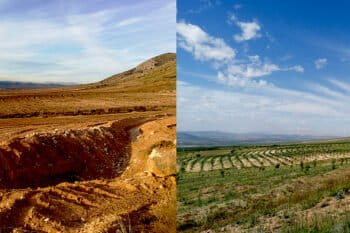 Before and after of a restoration project in Spain. Image courtesy of AlVelAl.