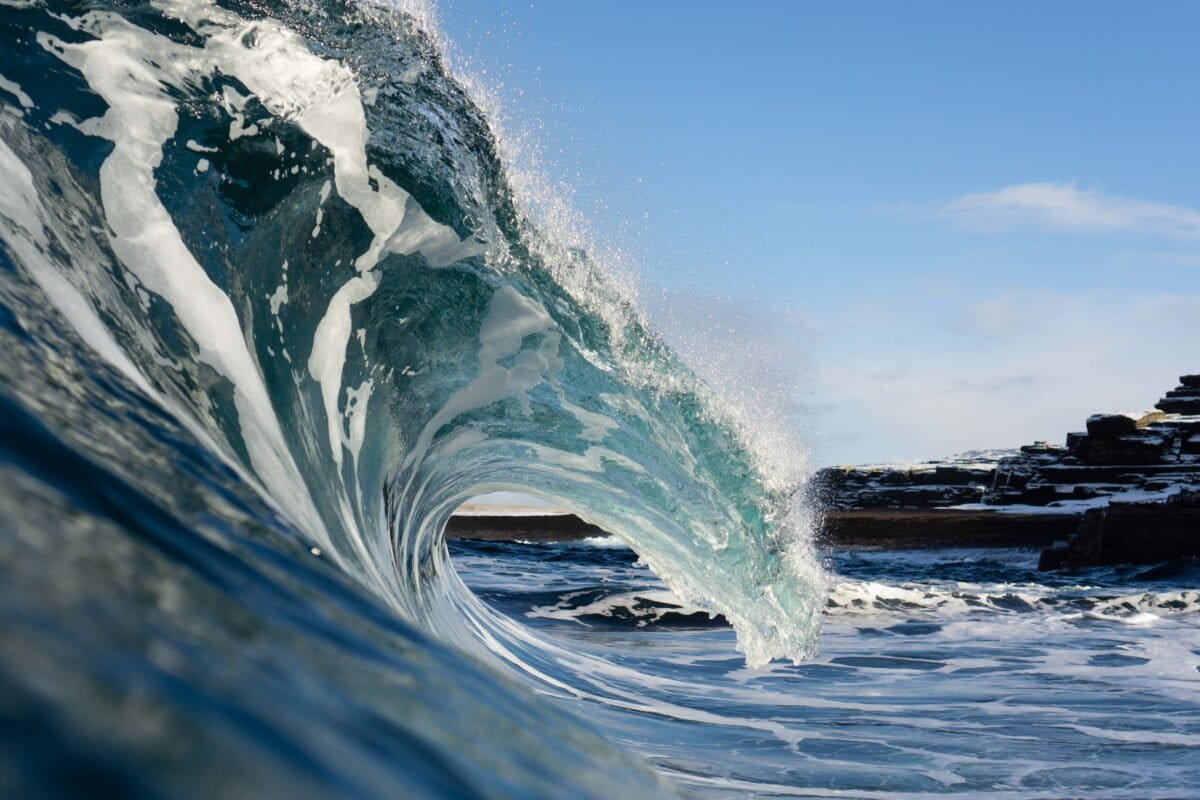 Waves off Scotland’s coast.