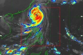 Banner image of Super Typhoon Kong-Rey via PAGASA.