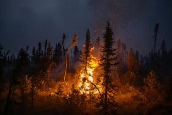 Boreal Forest Fire in Canada by Markus Mauthe/Greenpeace