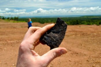 Cobalt ore mined in DRC.
