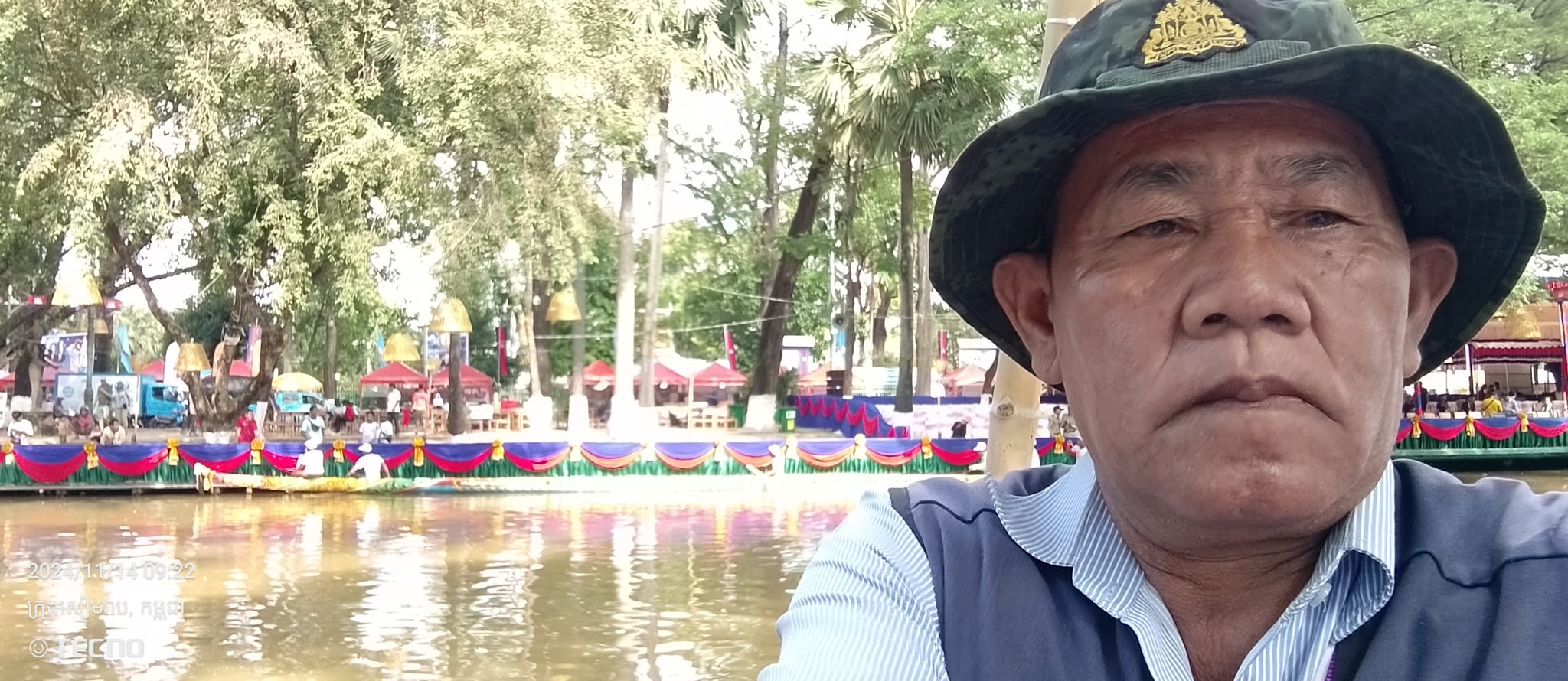 Chhoeung Chheng attending the Siem Reap Water Festival in November 2024. Image courtesy of Facebook.
