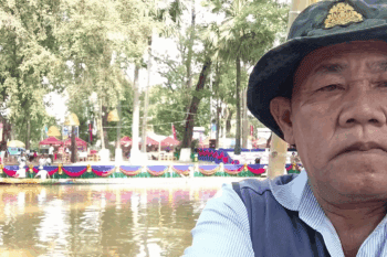 Chhoeung Chheng attending the Siem Reap Water Festival in November 2024. Image courtesy of Facebook.