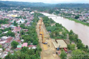 Banner image of Cagayan de Oro flood control project construction, courtesy of Project LUPAD.