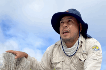 Marco Andres Vizcaino Garcia is a top naturalist guide in the Galápagos National Park and its adjacent marine reserve. Image by Erik Hoffner for Mongabay.