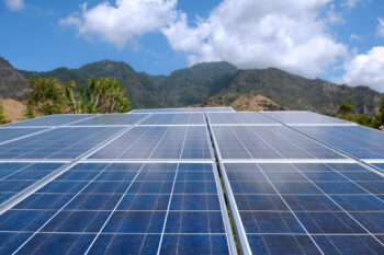 Solar panels installed in Bali