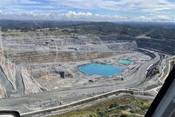 According to a new report by Environmental Law Alliance Worldwide (ELAW), Cobra Panamá’s tailings dam is at a very serious and imminent risk of failure due to poor monitoring and internal erosion. Image courtesy of the Environmental Advocacy Center (CIAM).