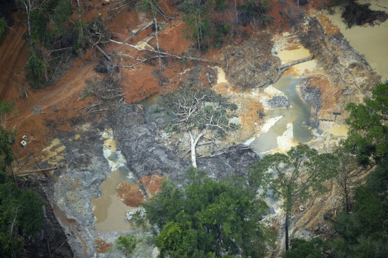 Illegal Mining in Munduruku Indigenous Land in Brazil.