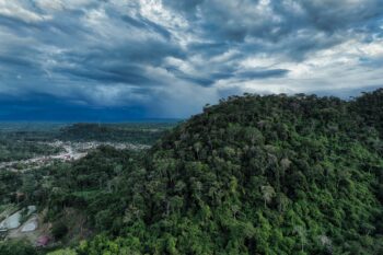 Rainstorm over Pillcopata in the Peruvian Amazon. Photo by Rhett Butler/Mongabay.