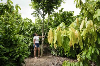 Amazon people in the BR-163 area, such as Mariana, face challenges from the economic model imposed by agribusiness, logging and gold mining. Image by Fernando Martinho.