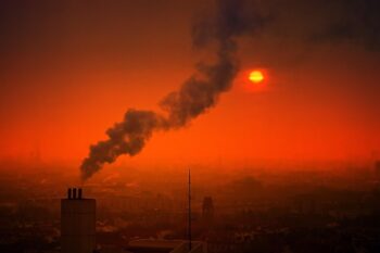 Smoke from a factory.