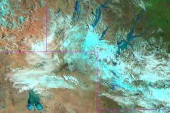 Banner image floodwaters moving through Queensland by Bureau of Meteorology via Facebook.