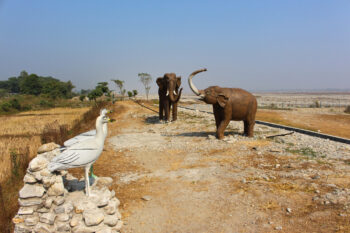 Banner image of elephant statues in Bahundangi, Nepal. Image by Deepak Adhikari.