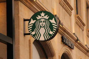 Starbucks Logo on the Wall