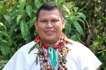 An Inga leader from the Yunguillo reserve, José Homero Mutumbajoy is the human rights and peace coordinator for OPIAC. Image courtesy of José Homero Mutumbajoy.