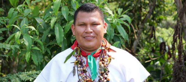 An Inga leader from the Yunguillo reserve, José Homero Mutumbajoy is the human rights and peace coordinator for OPIAC. Image courtesy of José Homero Mutumbajoy.
