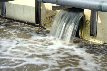 Water flowing at a wastewater treatment facility in Manila. Image by Danilo Pinzon/World Bank via Flickr (CC BY-NC-ND 2.0).