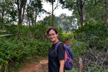 Sandhya Sekar in Kerala, India in 2025; Photo by Rhett Ayers Butler.