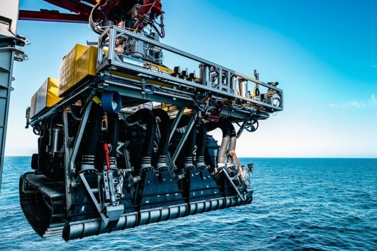 Equipment used in deep-sea mining. Photo by Richard Baron/The Metals Company