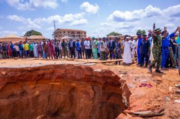 Banner image of Mokwa after the flooding, by the Nigerian National Emergency Management Agency via X.