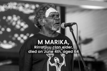 M Marika. Courtesy of the Rirratjiŋu Aboriginal Corporation