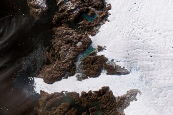 Banner image of a glacier in Greenland from NASA Earth Observatory via Wikimedia Commons (Public Domain).