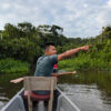 Indigenous guide at Sani Isla in the Ecuadorian Amazon. Photo by Rhett Ayers Butler.