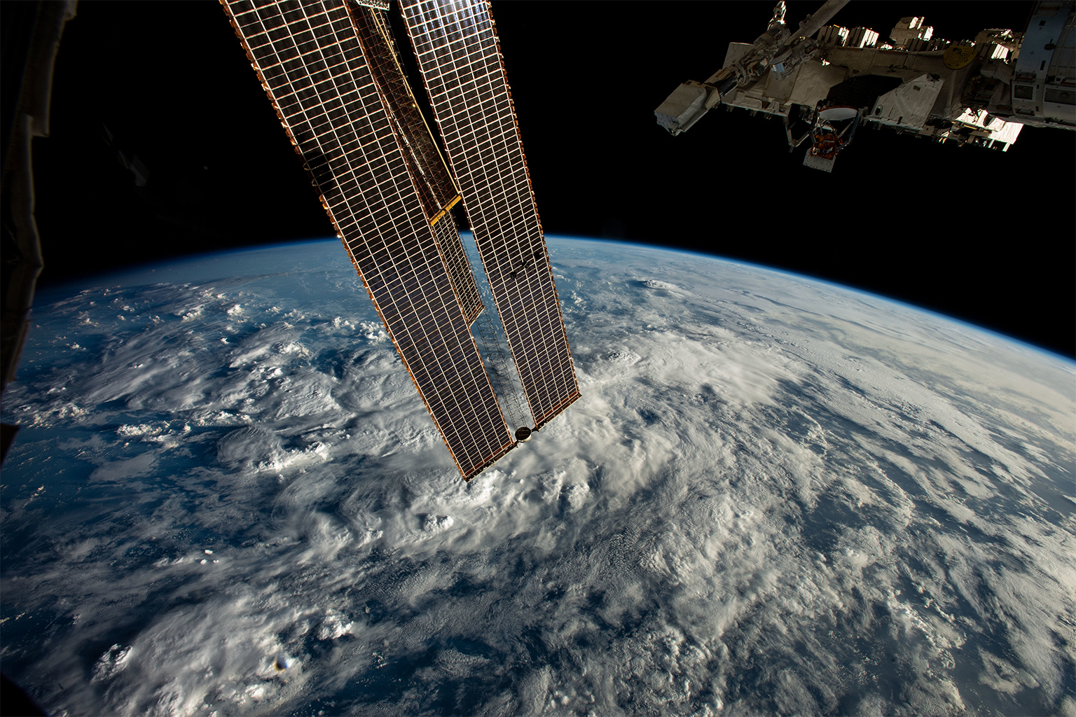 This image shows the International Space Station’s JEM Small Satellite Orbital Deployer prior to launching three CubeSat investigations sponsored by JAXA, the Japanese space agency.