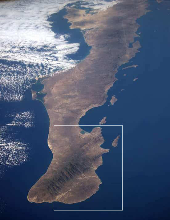 Satellite image of the East Cape region of Baja California. Photo courtesy of Legacy Works.