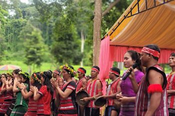 The Indigenous Tompoun community celebrates Indigenous Peoples Day in 2024. Image courtesy of Tompoun Culture.
