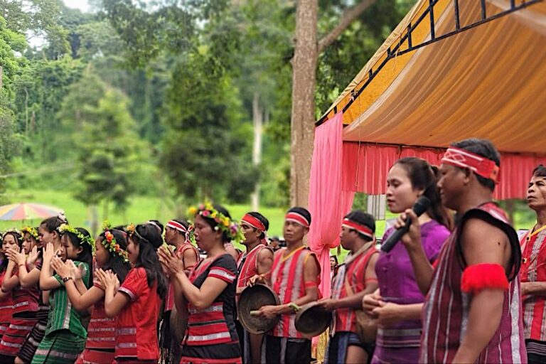 The Indigenous Tompoun community celebrates Indigenous Peoples Day in 2024. Image courtesy of Tompoun Culture.
