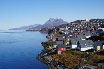 A view of Nuuk, Greenland’s capital, a small city on the southwest coast. Image courtesy of ICC.