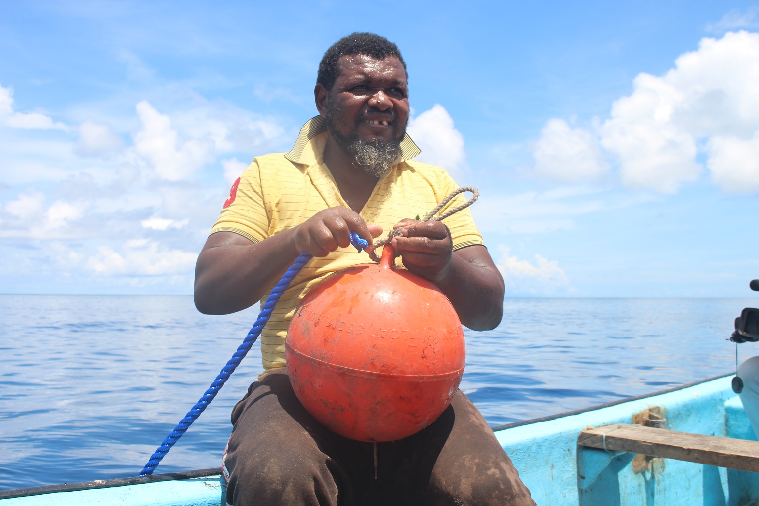 Ansoya Ahmed, president of the fishers’ association Malezi Mema.