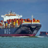 A Mediterranean Shipping Company (MSC) ship.