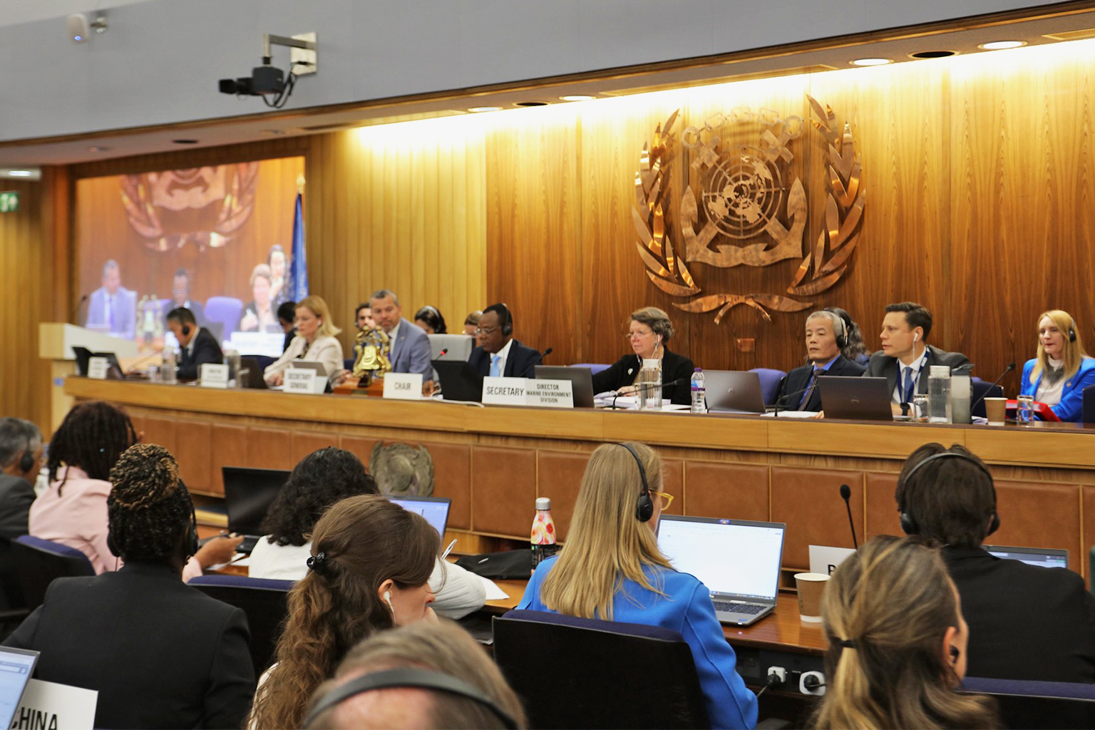 A meeting of the IMO’s Marine Environment Protection Committee (MEPC) in London in April.