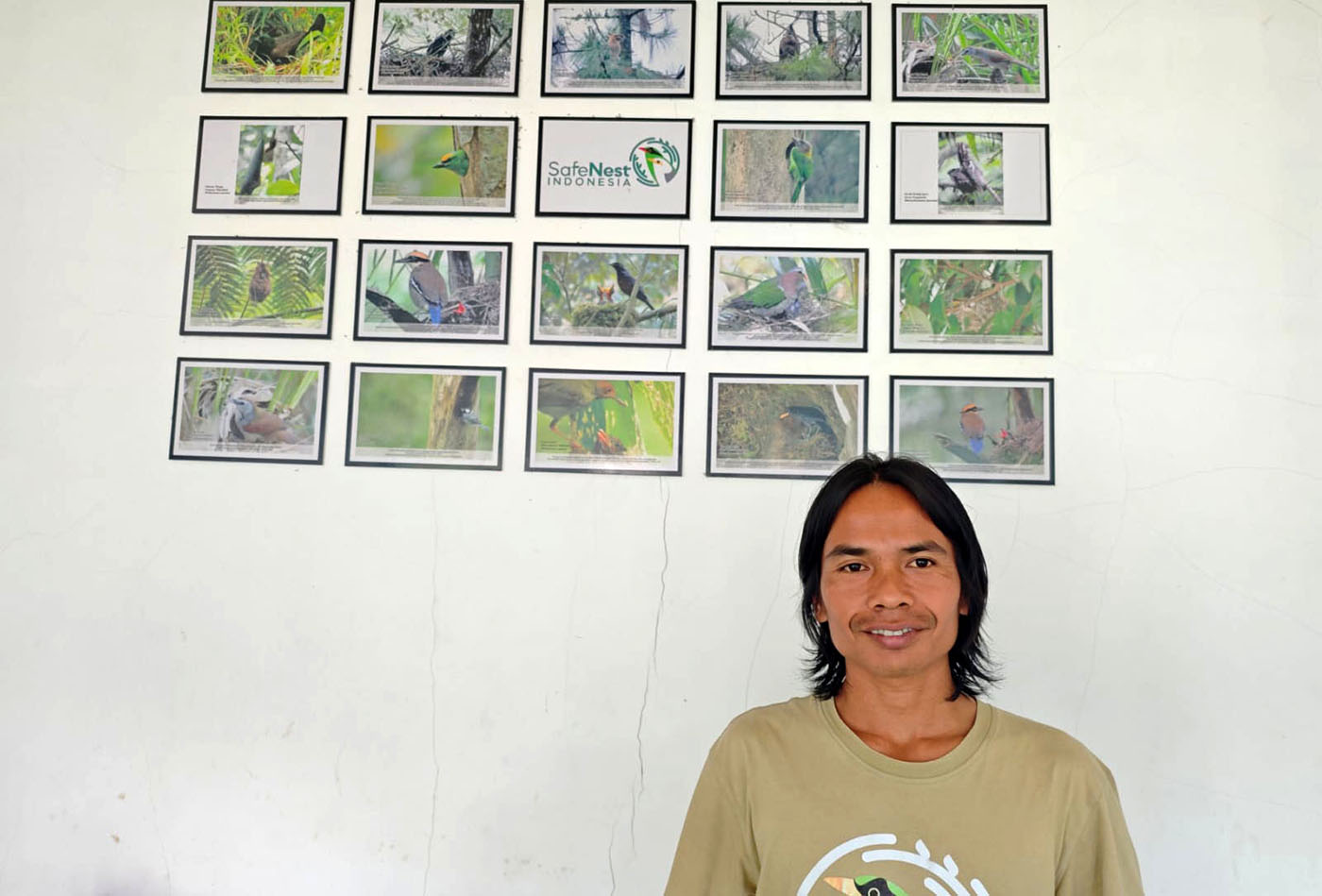 Junianto, a former bird hunter, is now a conservation activist.