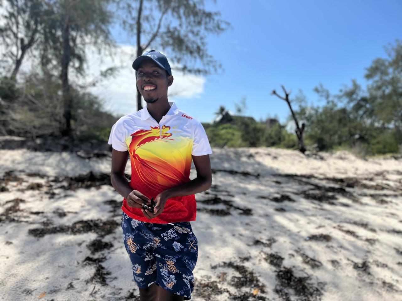 Peter Musila, a marine biologist with the NGO A Rocha Kenya